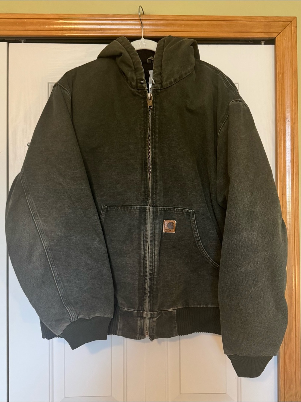 Carhartt Heavy Duty J130 MOS Hooded Jacket Mens Canvas Quilted Liner